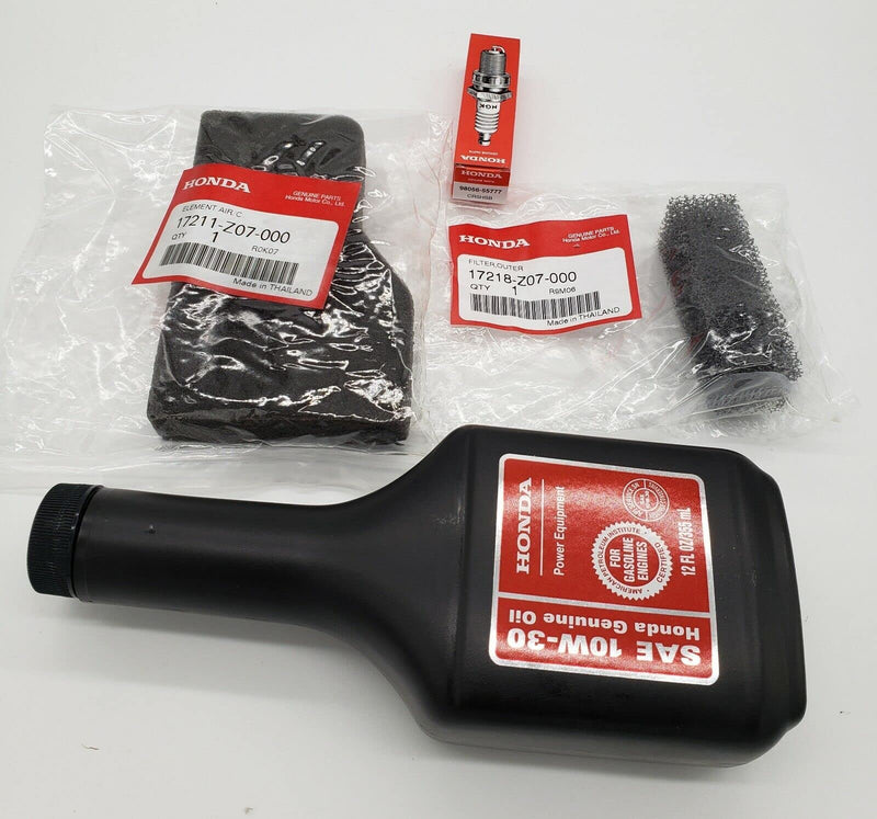 Cabtick Alamia,Inc. Genuine Honda OEM Parts, Maintenance Tune Up Kit, Air Filters, Engine Oil, Spark Plug, Fits Honda EU2000i, EU2200i Series Generators White