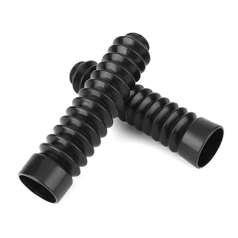 Acouto Front Fork Covers Motorcycle Bike Rubber Boot Gaiters Front Fork Cover Shock Gators Black for Dirt Bike