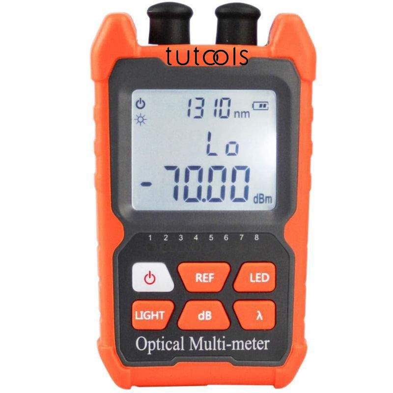 Hand-held Optical Fiber Power Meter, Fiber Optic Cable Tester for FC/SC/ST Universal Interface,Optical Multi-Meter with 2mW Visual Fault Locator