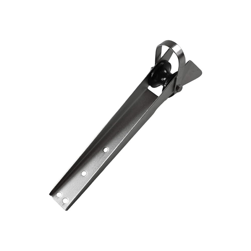 MARINE CITY Anchor Roller Bracket – Heavy-Duty Stainless Steel Bow Mount with Rubber Roller for Fluke Style Anchors, Ideal for Marine Boats & Yachts 15-1/4 Inches x 2-1/16 Inches