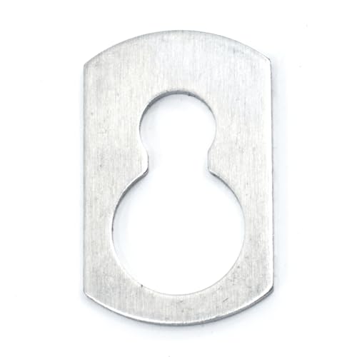 1/4" x 11/32" x 5/8" Aluminum Key Hole Washers for Hurricane Shutters (100 Pieces) 100