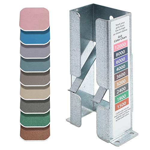 2 inch by 2 inch Micro-Mesh Soft Touch Sanding Pads and Steel Dispenser