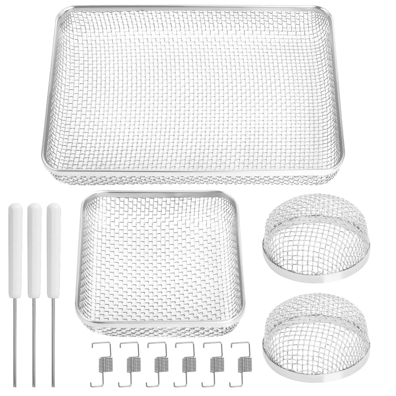 RV Furnace Vent Screen for Water Heater Vent Cover, RV Bugs Screen, Flying Insect Screen, Stainless Steel Mesh with Installation Tool