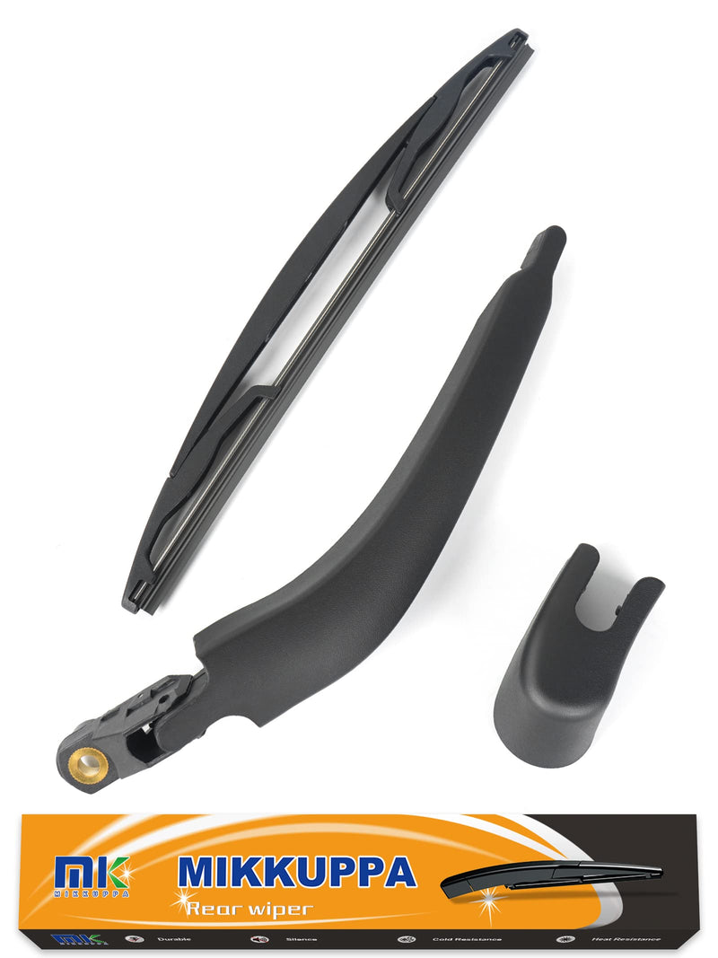 Rear Wiper Arm Blade Assembly, for 2008-2017 Buick Enclave - MIKKUPPA Back Windshield Wiper Replacement - All Season Natural Rubber Cleaning Window Buick Enclave 2008-2015