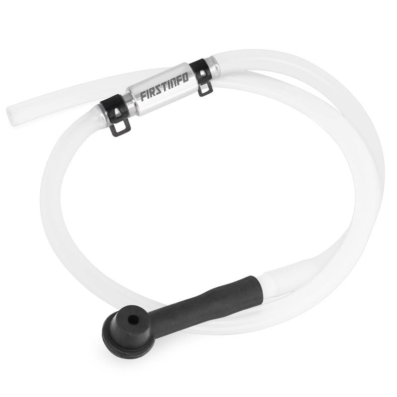 FIRSTINFO F3538 Hydraulic Brake Bleeder One Way Check Valve with Hose and Clamp Brake System Bleeding Tools