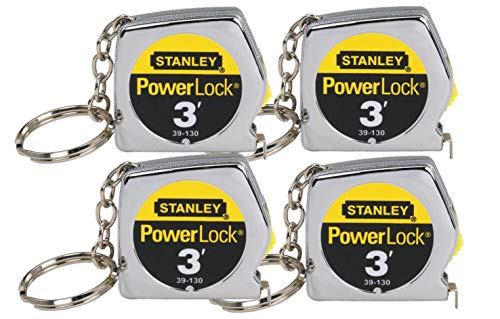 KEY CHAIN TAPE MEASR 3' Yellow 3 Feet (Pack of 4)
