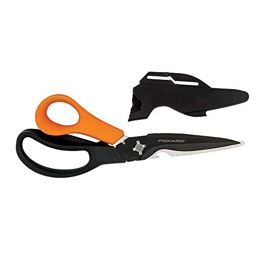 Fiskars 9" 7-in-1 Heavy-Duty Garden Scissors Multi-Tool with Sheath