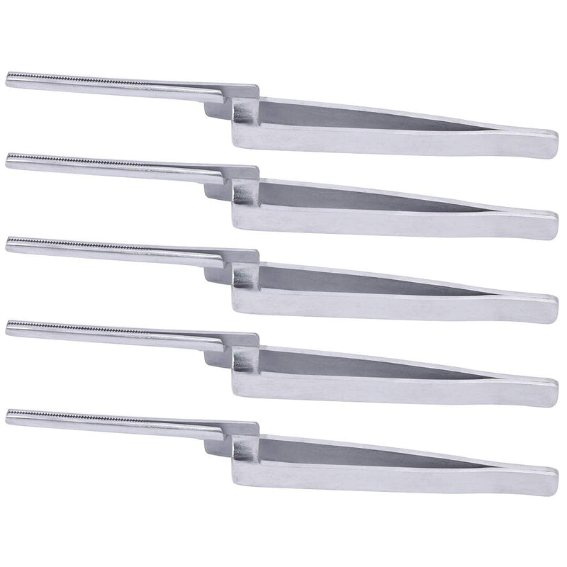 5PCS Dental Articulating Paper Holder - Pliers Straight Holding Stainless Steel Tweezers Hold Firmly The Articulating Paper Forceps Dental Suitable for Dentist Students Household…