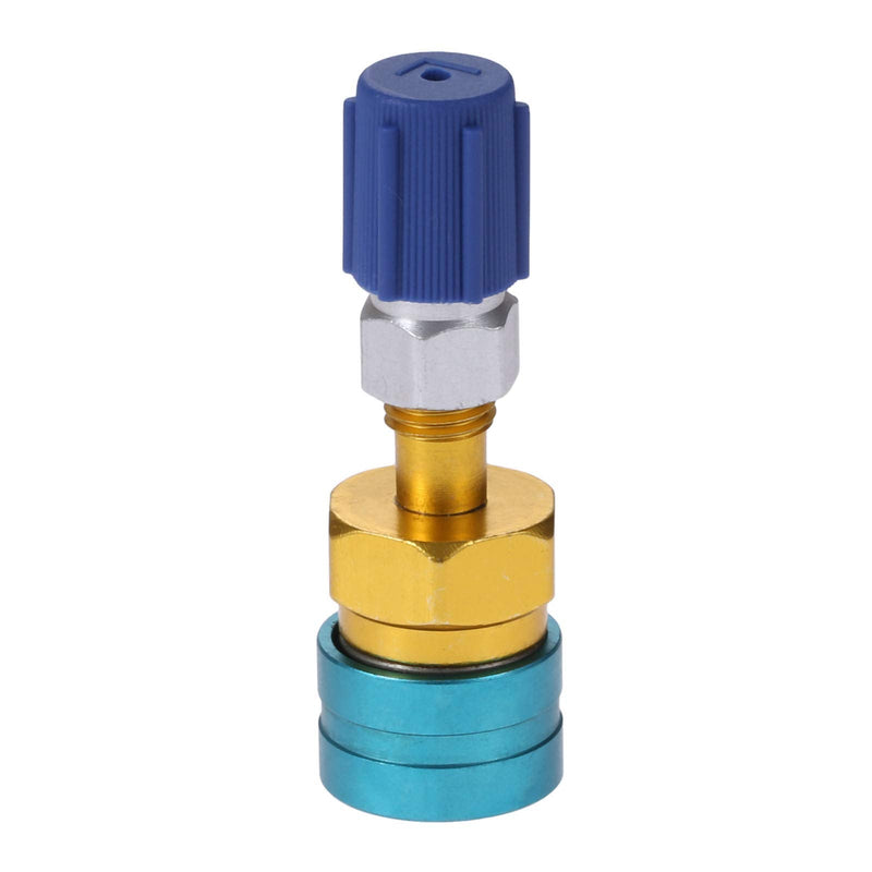 Aupoko R1234YF to R134A Low Side Quick Coupler, R1234YF Low Side Quick Coupler, R12 to R134A Hose Adapter Fitting Connector for Car Air-Conditioning AC Charging R1234YF to R134A + R134A Low Side Quick Couper
