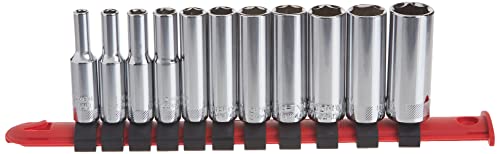 CRAFTSMAN Socket Set, Metric, 1/4" Drive, 6 Pt., 11Piece (CMMT12051) 1/4" in