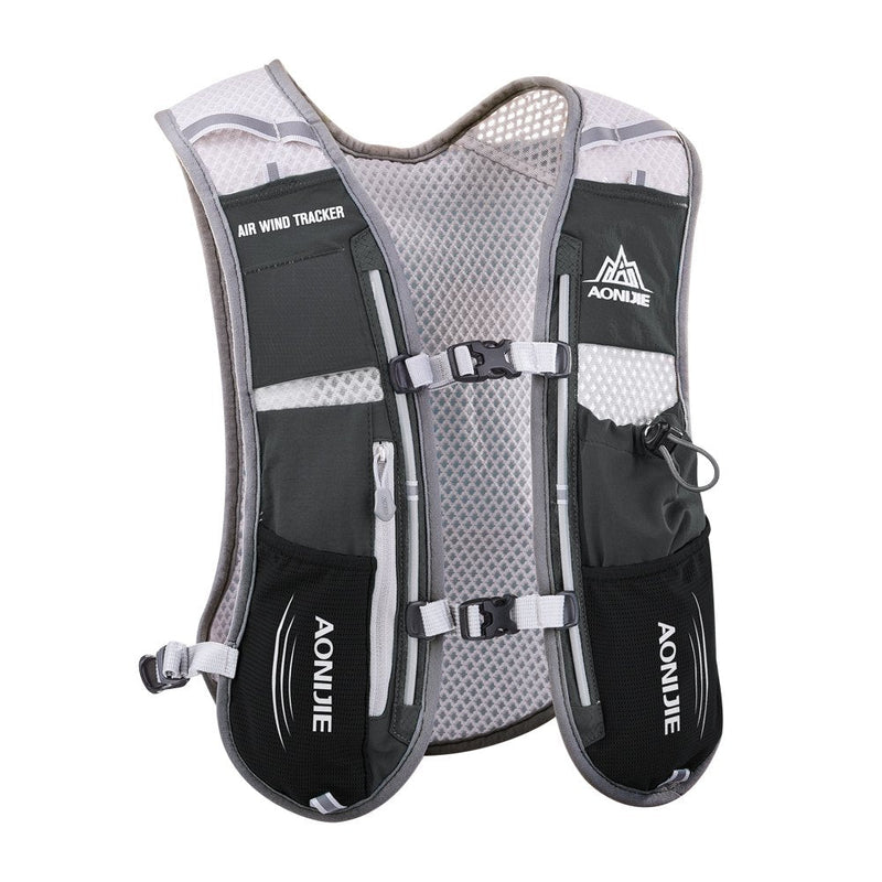 AONIJIE Hydration Vest Pack Backpack 5L Marathoner Running Race Hydration Black