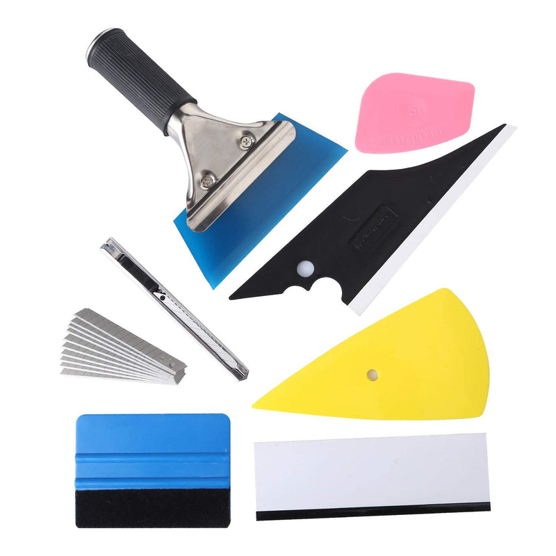 Car Window Film Tinting Tools, Window Tint Kit, Window Tinting Tools, Auto Vinyl Wrap Installation Kit, Window Tint Installation Tools, 8 in 1 Vinyl Wrap Kit with Squeegee for Window Tint