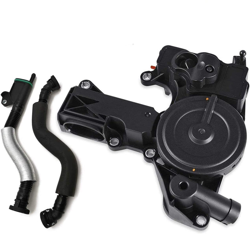 PCV Valve Engine Crankcase Vent Oil Separator Breather Hose Kit fit for Audi A3 A4 A5 Q5 TT VW Beetle CC Jetta Passat Tiguan 1.8 2.0TSI Replace 06H103495AB, 06H103495AH, 06H103495B