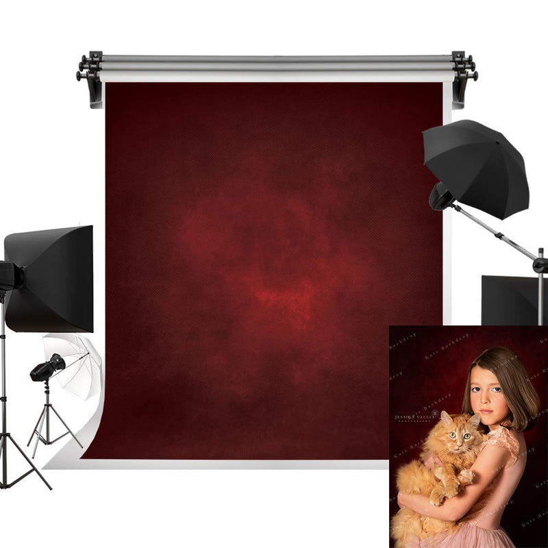 Kate 5x7ft/1.5m(W) x2.2m(H) Dark Red Texture Backdrop Burgundy Abstract Portrait Background Photo Video Studio Props