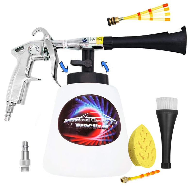  [AUSTRALIA] - Car Interior Cleaner, Auto Detail Tools Car Detailing Kit(Needs Air Compressor) High Pressure Car Cleaning Gun Car Cleaning Kit for Vehicle Upholstery Carpet Seat