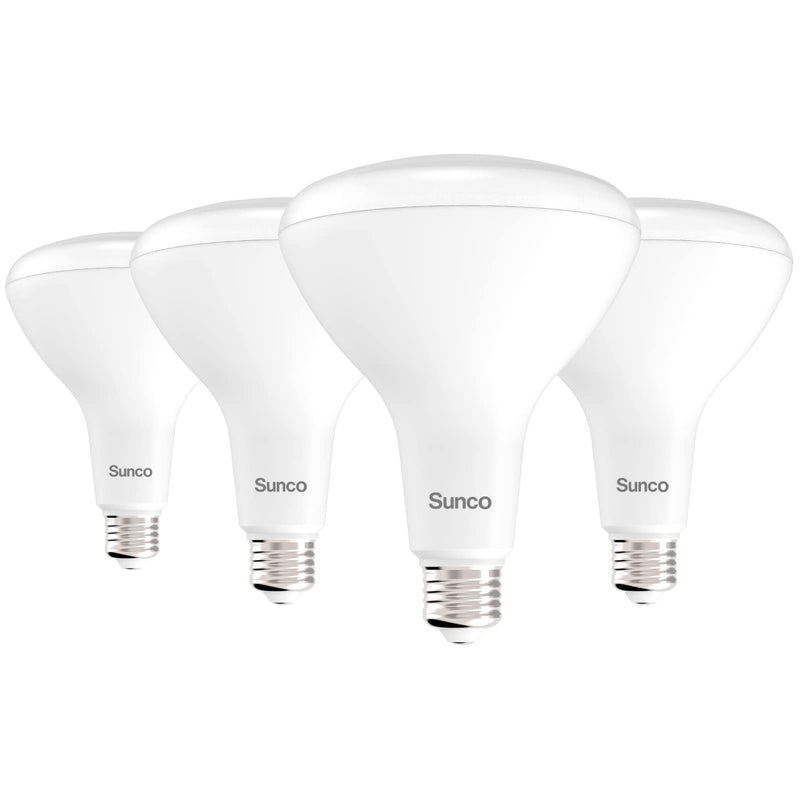 Sunco BR40 LED Light Bulbs, Indoor Flood Lights, Recessed Can Light Bulb, 1400 LM, 17W (100W Equivalent), 6000K Daylight Deluxe, Dimmable, E26 Base, for Home, Bedroom, Kitchen UL 4 Pack