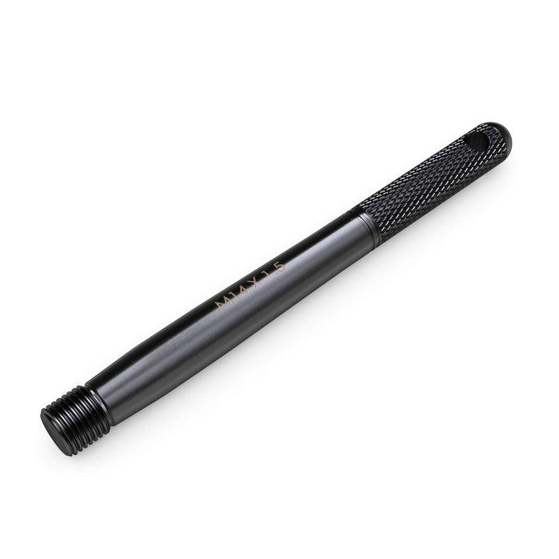 Black Wheel Hanger Alignment Pin Guide Tool - Metric 14x1.5 Threads - Wheel Lug Bolt Automotive Mechanic Tool Compatible with Audi Volkswagen Mercedes Benz Porsche, M14x1.5 1pc Black
