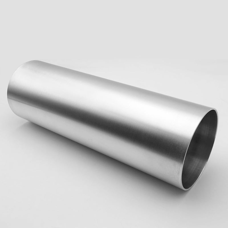 4" (102mm) OD Straight Aluminum Intercooler Pipe Air Intake Tube, Brushed Finish 4" (102mm) Silver 0