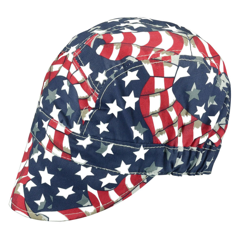 RIVERWELD Welding Cap Pure Cotton Mesh Inside Liner for Welders Match Welding Helmet American Eagle Color Head Protection Flag 3