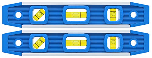 Empire 581-9 9-Inch Dark Blue Aluminum-Sided Dark Blue Torpedo Level with Overhead Viewing Slot (2-Pack)