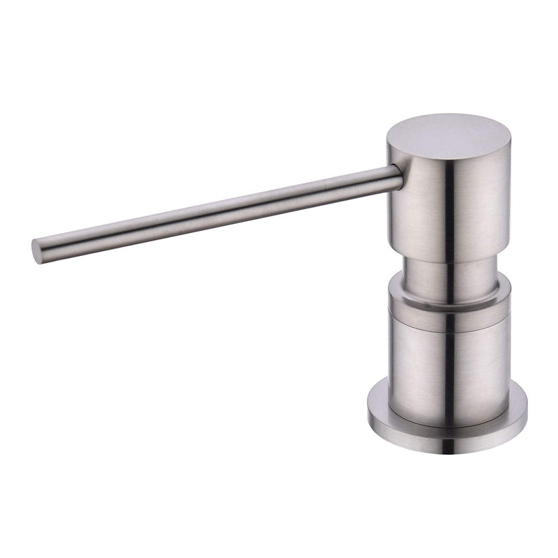  [AUSTRALIA] - EKRTE Sink Soap Dispensers,Brass Commercial Kitchen Soap Dispenser Liquid Lotion Dish Dispenser Built in Soap Dispenser Brushed Nickel Bathroom Soap Dispensers Pump, Refill from The Top Bottle