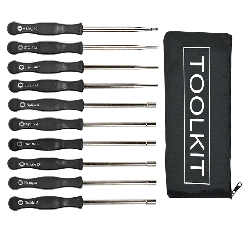 Pack of 10 Carburetor Adjustment Tool Screwdriver Kit for Most 2-Cycle Small Engine Trimmers, Chainsaws, and Leaf Blowers