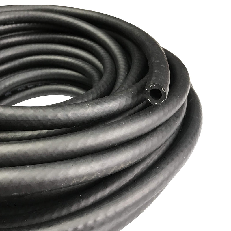 Fuel Line 5/32" ID NBR Hose Push on Hose 3/8 OD Liner Fuel Injection for Small Engines, 300 PSI Working Pressure 5 feet 5/32 ID, 5 feet Black