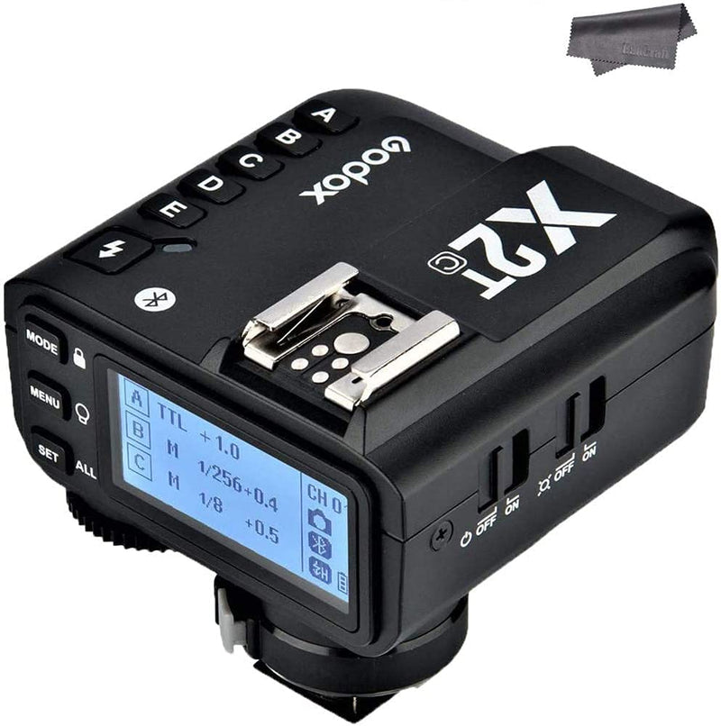 Godox X2T-C TTL Wireless Transmitter, 1/8000s HSS, Bluetooth Connection, 5 Separate Group Buttons, Relocated Control-Wheel, New Hotshoe Locking, Compatible with Canon DSLR