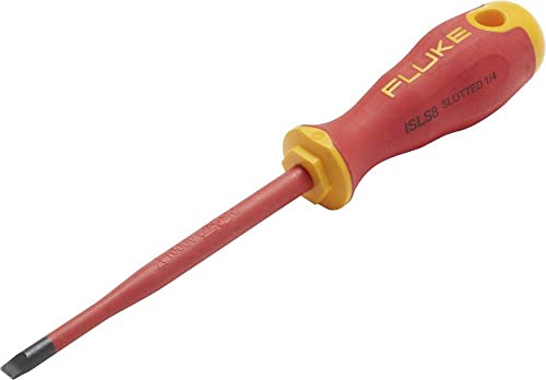 Fluke Insulated Slotted Screwdriver 1/4, 5 INCH, 1000V