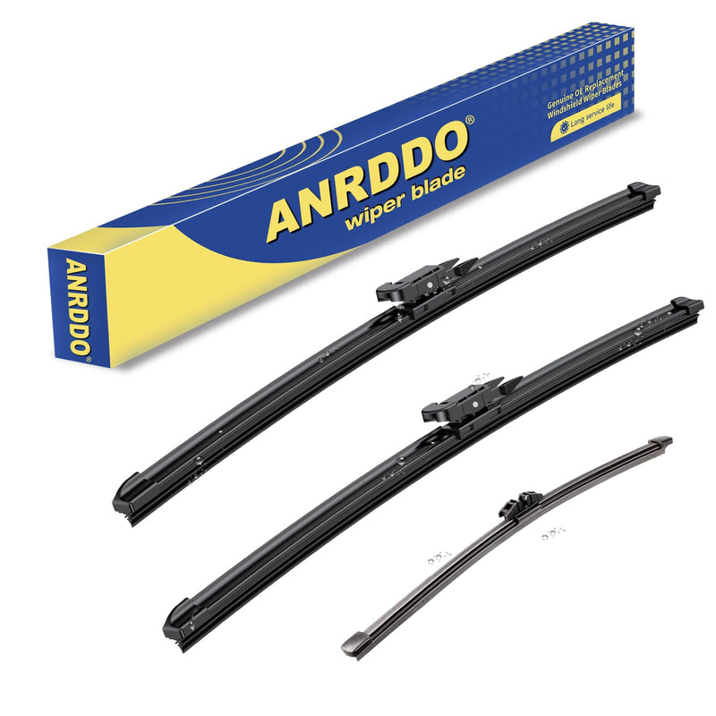 3 wipers Replacement For 2011-2016 2017 2018 2019 2020 2021 2022 2023 Ford Explorer Original Equipment Front and Rear Windshield Wiper Blades Set 26"+22"+11" (Set of 3) Pinch Tab 26"+22"+11"