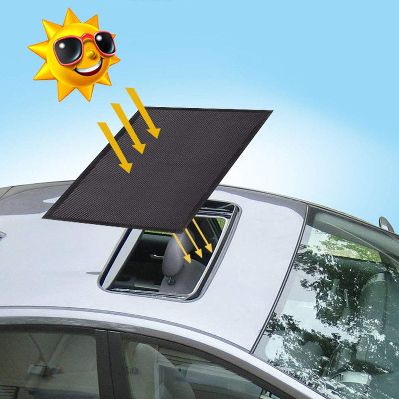 Magnetic Car Sunroof Sun Shade Breathable Mesh, Car roof Cover for Overnight Camping, Quick Install, UV Sun Protection for Moonroof and Side Window 39"x25" Sunroof Cover