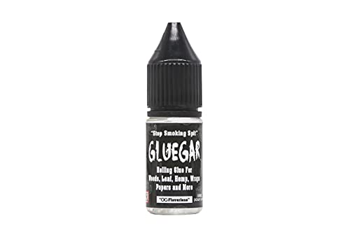 Caligars GlueGar Natural Rolling Glue for Woods, Papers, and Cigar Wraps - Flavored Adhesive Cigar Glue and Sealer, Easy to Use Plant Based Glue Sticks- 10 ML Squeeze Bottle (8 Pack Warped Watermelon) Og Flavorless 1 Pack