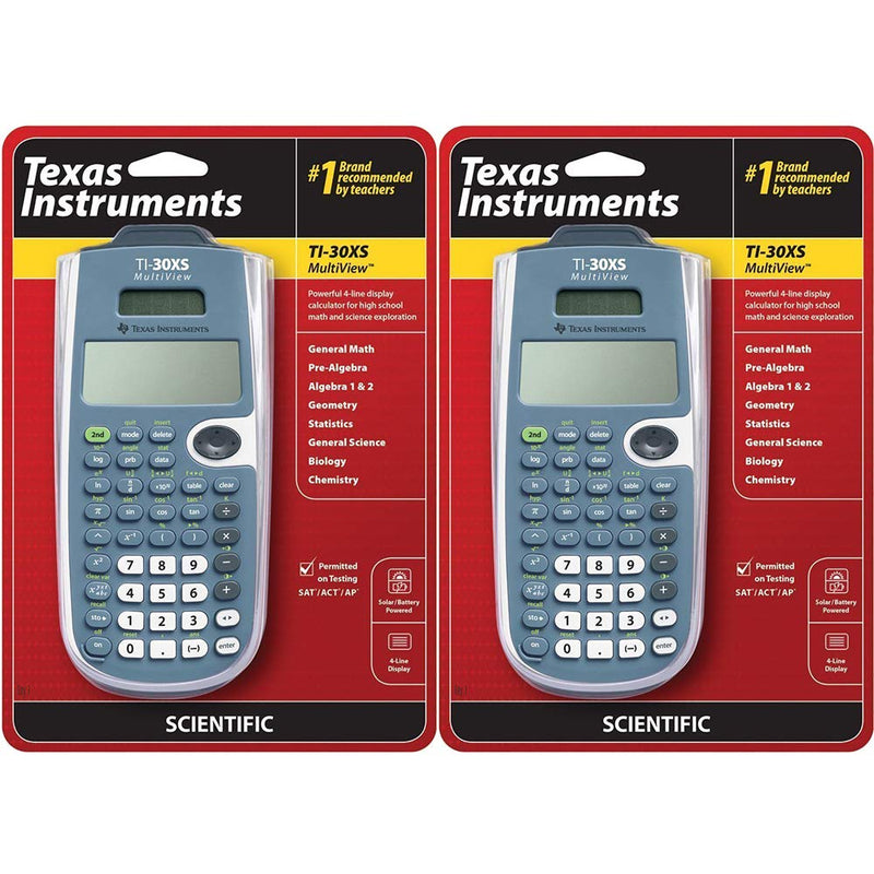 Texas Instruments TI-30XS Multiview Scientific Calculator (2 Pack)