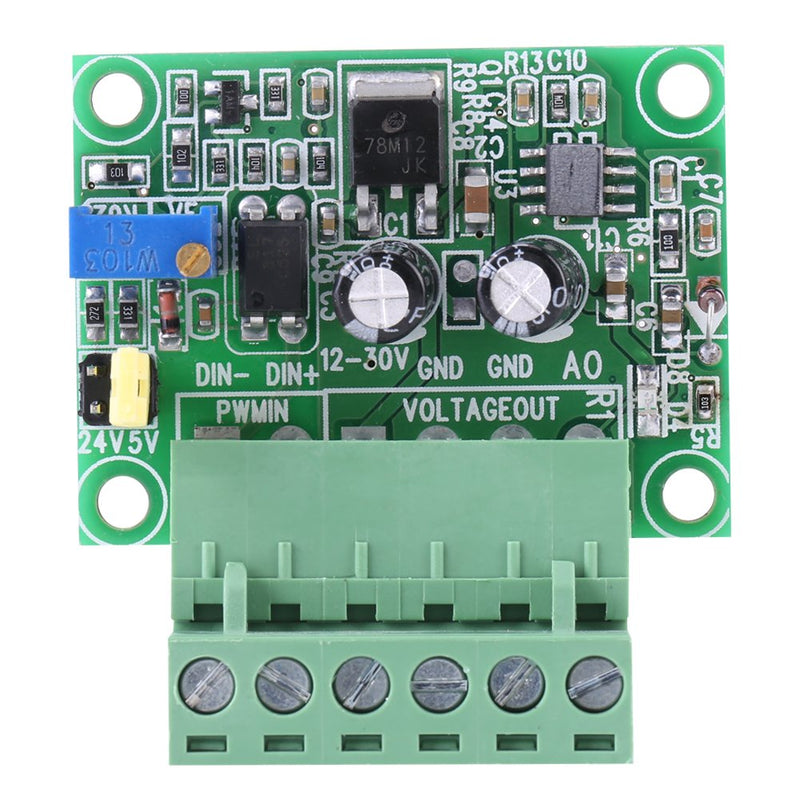 PWM Converter Module 1-3KHZ 0-10V PWM to Voltage Adjustable Digital Analog Converter Module PLC