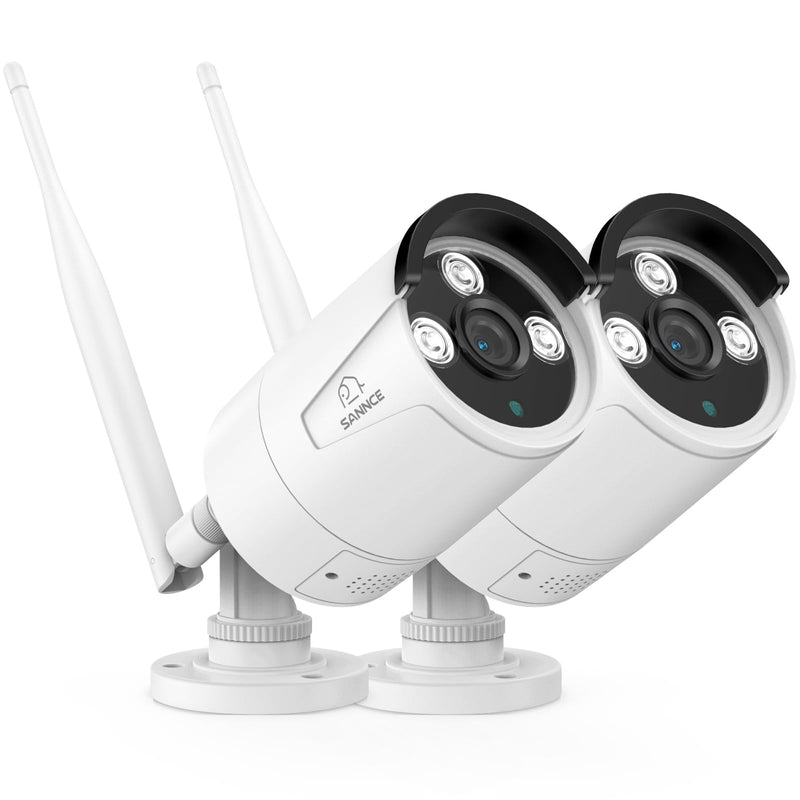 SANNCE 3MP Wireless CCTV Camera, Full-Color Outdoor Wireless Security Camera with 2-Way Audio, Dual-Band WiFi 2.4G/5.8G, 100ft Night Vision Surveillance Camera for N98WHG(8MP NVR)