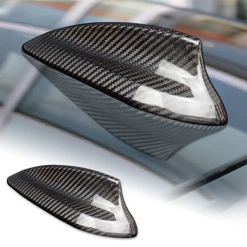 AIRSPEED Carbon Fiber Car Shark Fin Antenna Cover Radio Signal Base Sticker for BMW F22 F87 M2 F30 F35 F80 M3 G20 F32 F36 F82 M4 G30 G38 F90 M5 G11 G12 Accessories (Black) for F30 F32 F22 M3 M4 M5 Black