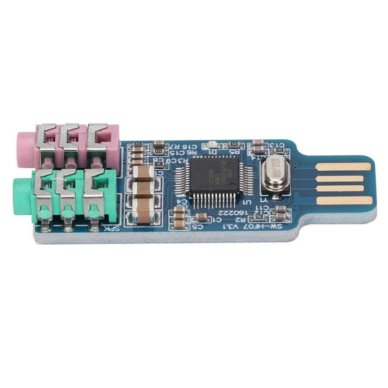 YWBL-WH External USB Audio Card Driver USB Sound Card External Audio CM108 for Computer Laptop WIN2000,WINXP,
