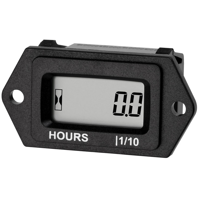 Runleader Digital Hours Counter,AC/DC 5V to 277V for Garden Tractor Generator Scooter Club Car Forklift Leaf Trimmer etc.