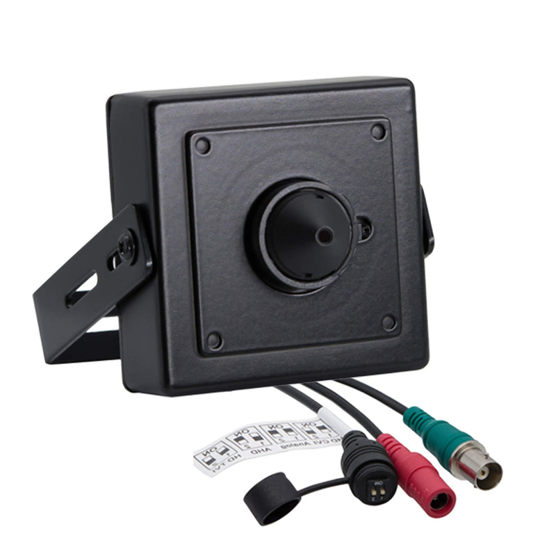 Evertech 1080p HD 4in1 AHD TVI CVI, Analog Indoor Mini Hidden Camera with Wide Angle Pinhole Lens