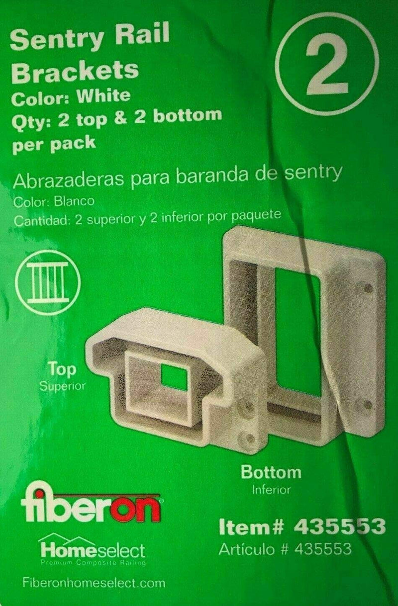 Fiberon White Sentry Rail Brackets 435553 Special Order# 442921
