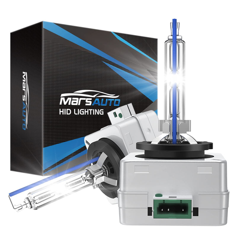 Marsauto D3S HID Bulbs, 6000K Cold White, Xenon Bulb, 3500 Hours Longevity, Waterproof Design, Up to 350% Brightness, 5 Minutes Installation, Pack of 2 D3S 6000K