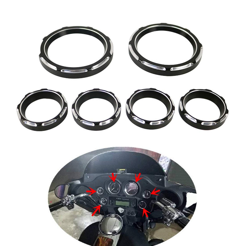 Speedometer Gauge Burst Bezel Kit Instrument Cover Board for Harley touring Road Glide Street Glide 1996-2013