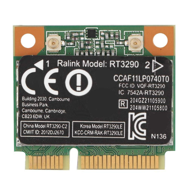 ASHATA Mini Network Card,2.4G Bluetooth 3.0 PCI-e Network Card,RT3290 Wi-Fi Network Adapter Card,Support 802.11N up to 150Mbps,for Mini PCI-E Port Computer