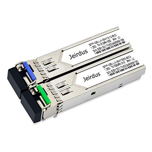 for Cisco 1Pair 3KM GLC-BX-U and GLC-BX-D 1.25G BIDI WDM SFP Module Transceiver Simplex LC 1310/1550 nm For Cisco SFP-WDM: 3km