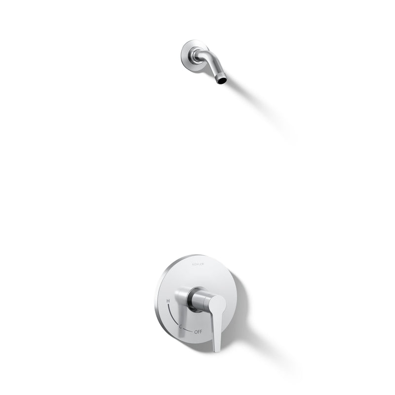 Kohler Pitch Rite-Temp shower trim set, less showerhead Polished Chrome