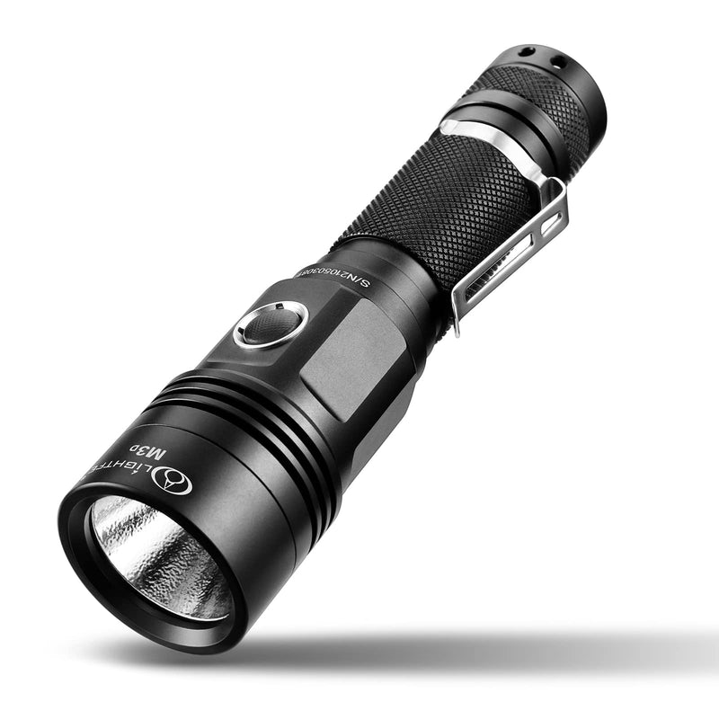 LIGHTFE Black Light M3D-365nm UV Flashlight USB Charging Port LED Handheld Torch High Power Power Output for UV Glue Curing, Pet Urine Detection, AC Leak Detection