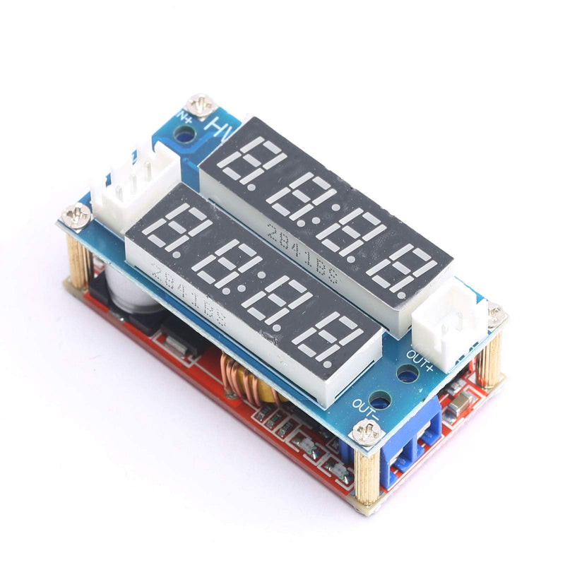 DEVMO 2 in 1 XL4015 5A Adjustable Power CC/CV Step-Down Charge Charging Module LED Driver Voltmeter Ammeter Constant Current/Voltage
