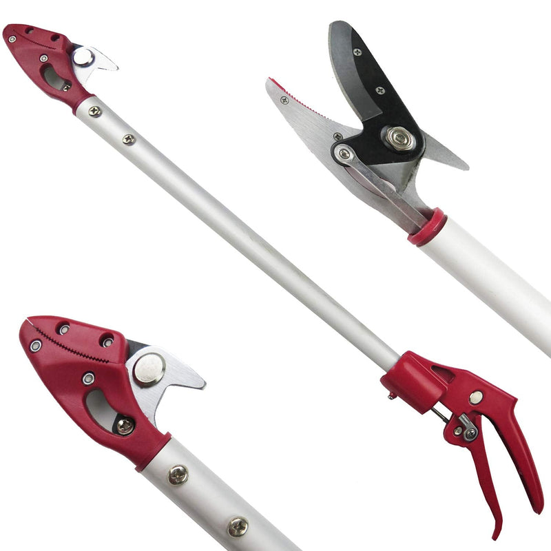 2 Feet Cut and Hold Tree Pruner, Rotation Pole Tree Trimming, Short Reach Fruit Picker, Branches Bypass Lopper 2 Feet Cut and Hold Pruner