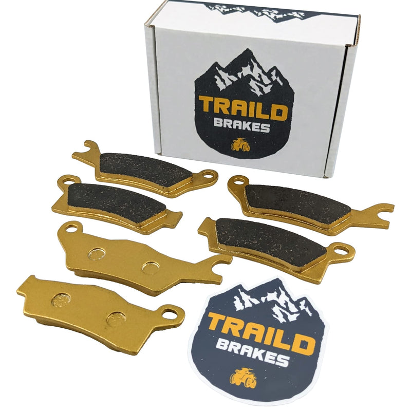Can-Am Outlander Ceramic Brake Pad Set Front & Rear 450, 500, 570, 650, 700, 850, 1000, HD5, HD7, PRO 2013-2025