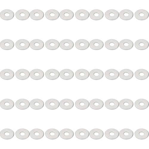 XunLiu 316 Stainless Steel Flat Washers 50-Pack M6 (M6X18X1.6mm) M6X18X1.6